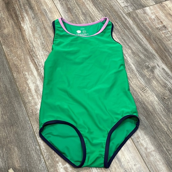 Primary Green Swimsuit size 6-7 - Picture 1 of 6